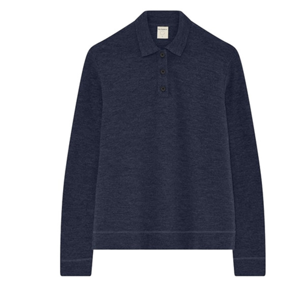 By Basics Long Sleeve Polo Neck Jumper - Navy Blue