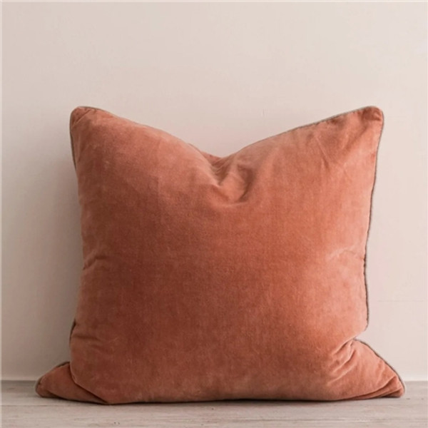 Also Home Unari Velvet Cushion - Washed Coral