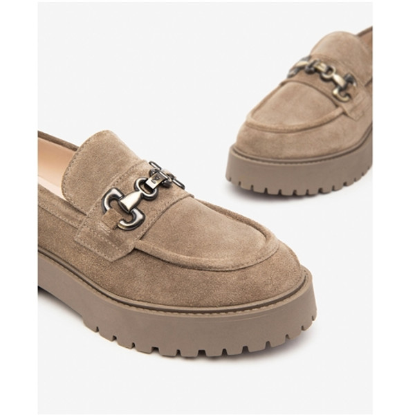 NeroGiardini Suede Loafer - Taupe