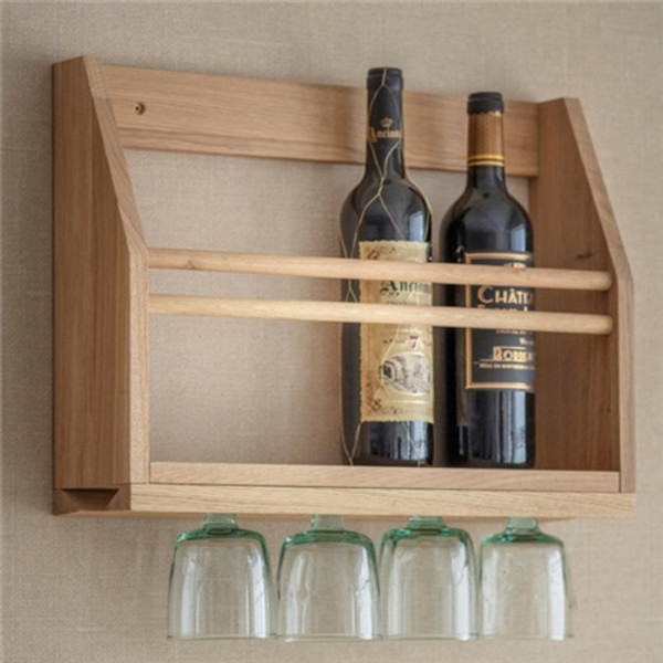 Garden Trading Hambledon Wine Glass Shelf - Oak