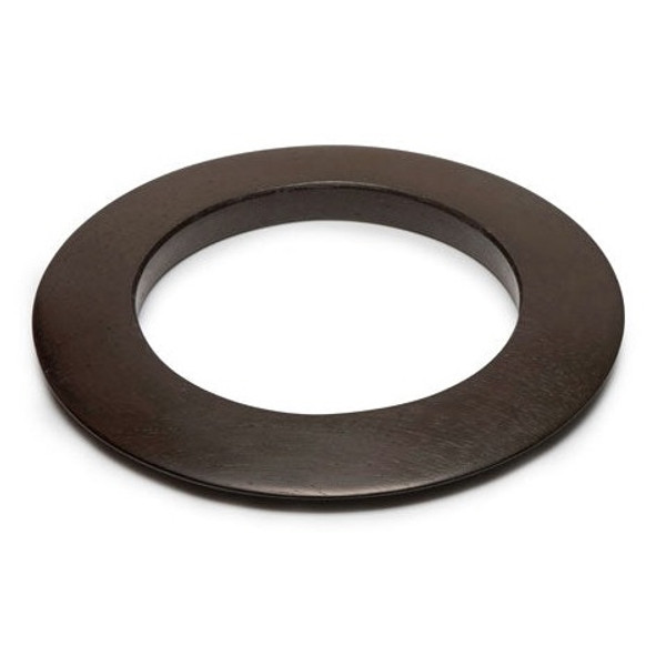 Branch Black Flat Plain Wood Bangle
