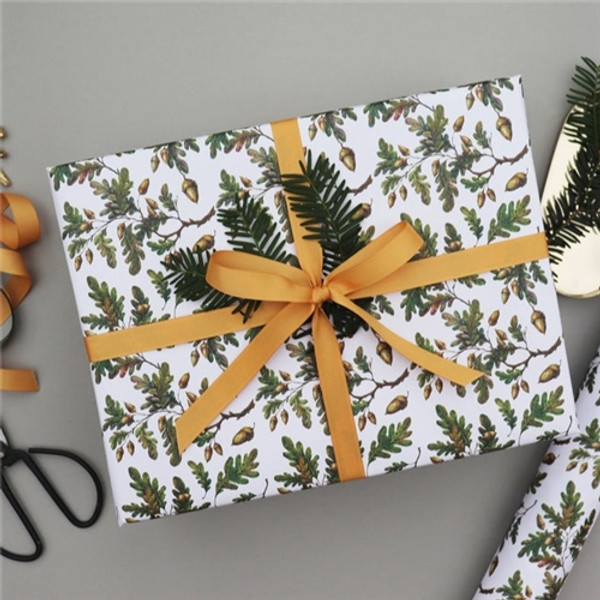 Nancy & Betty Studio Oak Leaf & Acorns Gift Wrap