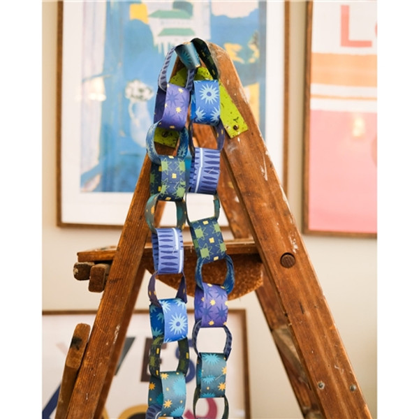 East End Press Blue & Yellow Paper Chain Kit