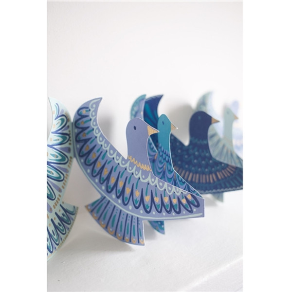East End Press Peace Doves Concertina Garland