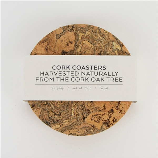 Liga Round Cork Coasters
