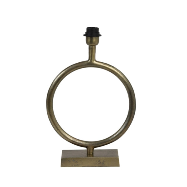Brass Raw Antique Hoop Lamp