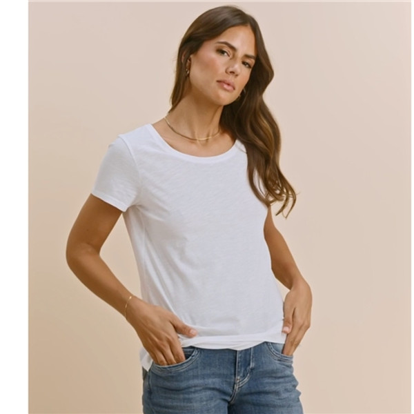 Mos Mosh Arden Organic Cotton  T Shirt - White