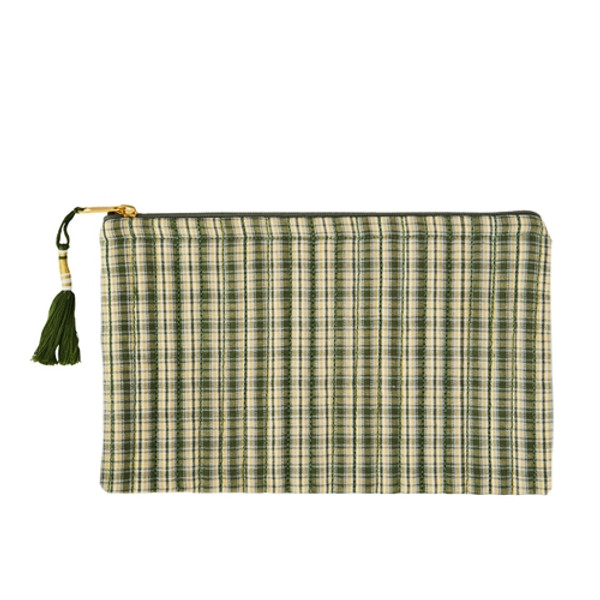 Madam Stoltz Quilted Cotton Pouch