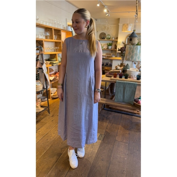 Neirami Midi Sleeveless Linen Dress - Lavender