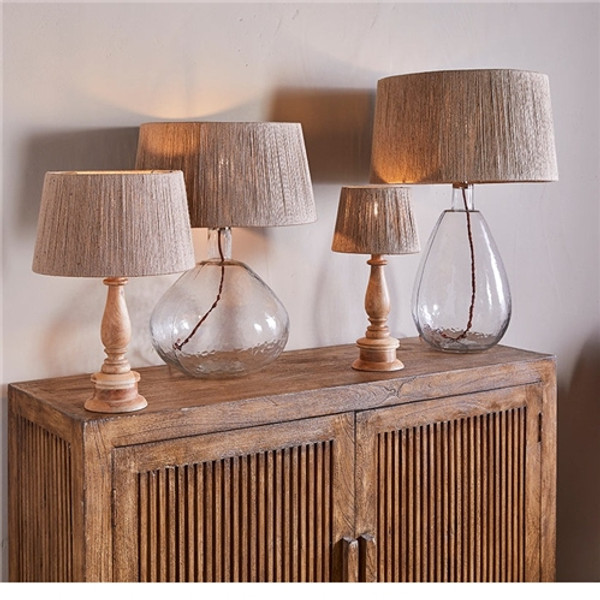 Nkuku Tiwa Woven Jute Lampshades - Various Sizes