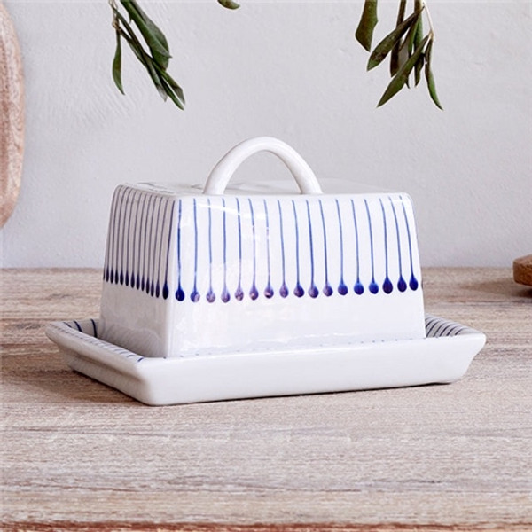 Nkuku  Iba Butter Dish - Indigo