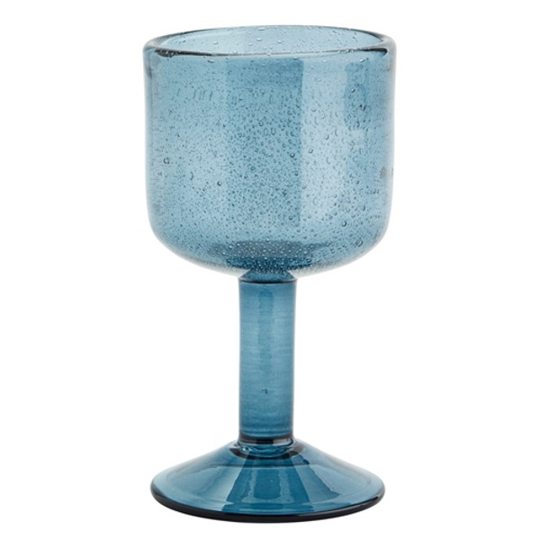 Madam Stoltz - Coloured Wine Glass - Blue