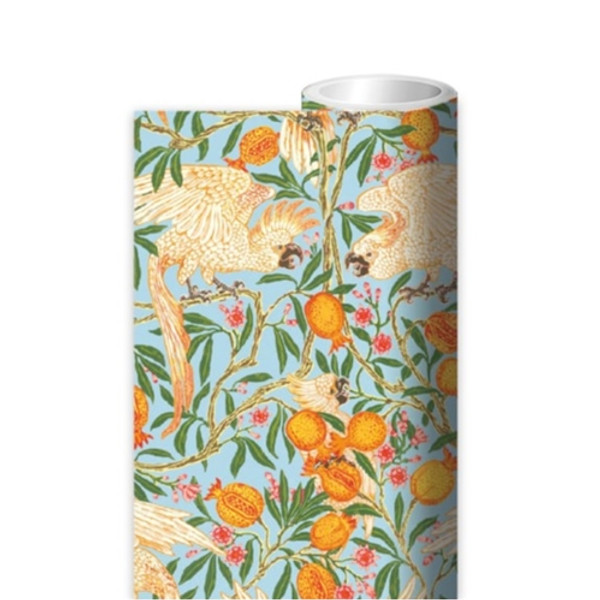 Museums & Galleries Cockatoo and Pomegrante Roll Wrap