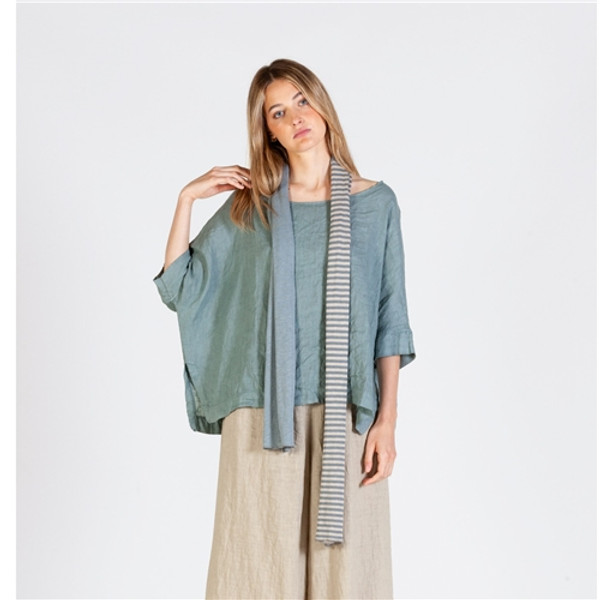 Mama B Limpida Scarf - Lago Stripe