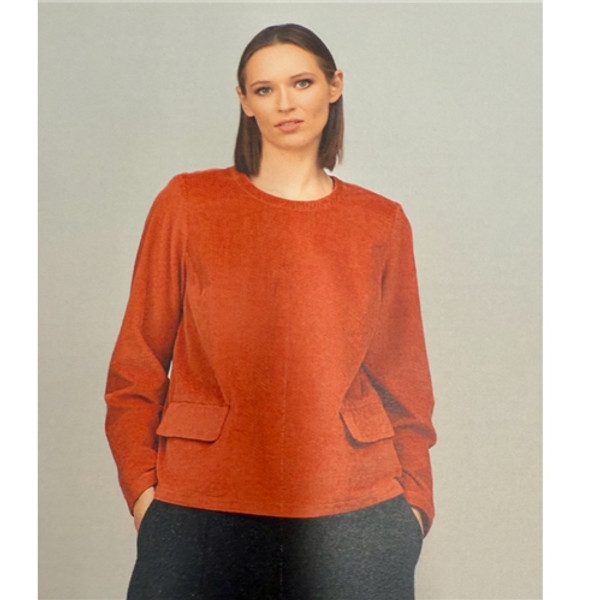 GR Nature Anka 3 Thalia Blouse - Terracotta