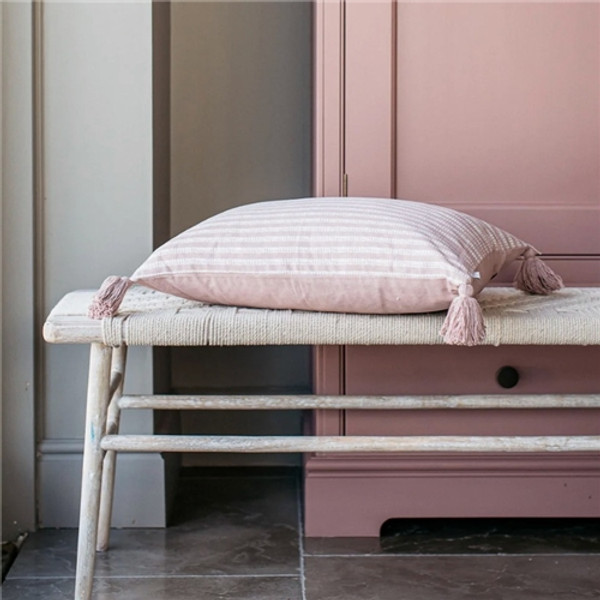 The Interiors Yard Neimi Printed Cushion - Blush Feather Filled