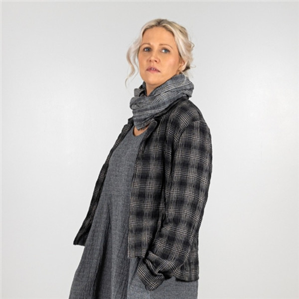 Thing Anthracite Structure Check Jacket