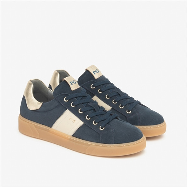 NeroGiardini Dark Blue Suede Sneaker