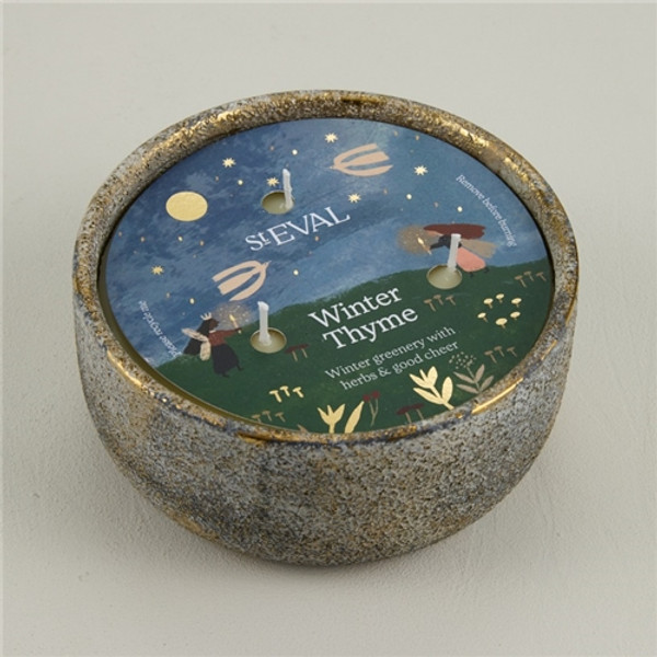 St Eval Pot Christmas Alchemy Multiwick Pot- Winter Thyme