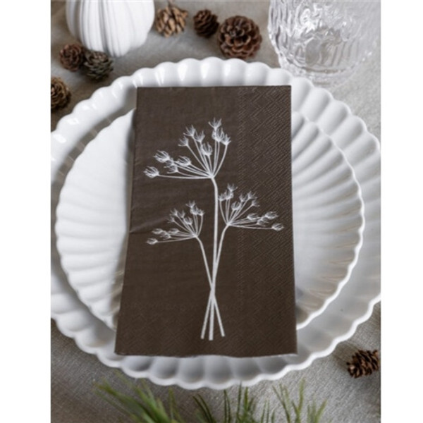 Storefactory Wild Grasses Paper Napkin Brown