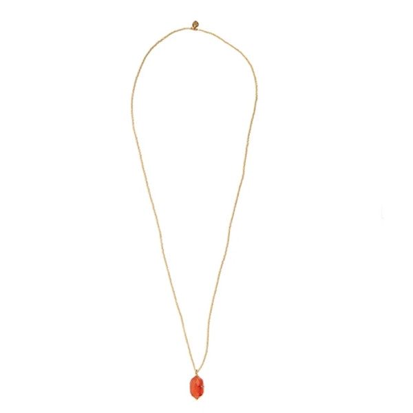 A Beautiful Story - Calm Carnelian Gold Necklace