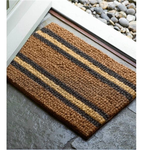 Garden Trading Hatford Stripe Doormat - Antique Brown