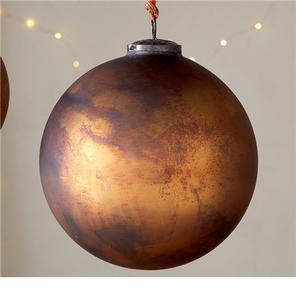 Nkuku Oko Giant Bauble - Small - Matt Gold