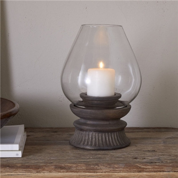 Nkuku - Kawani Mango Wood Candle Holder