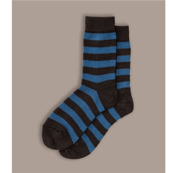 Rove Fine Merino Stripe Blue Socks