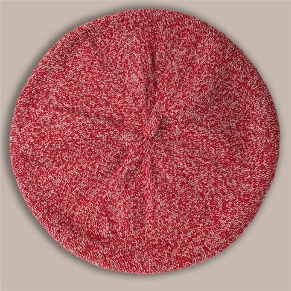 Rove Womens Wool Beret - Cherry Marl