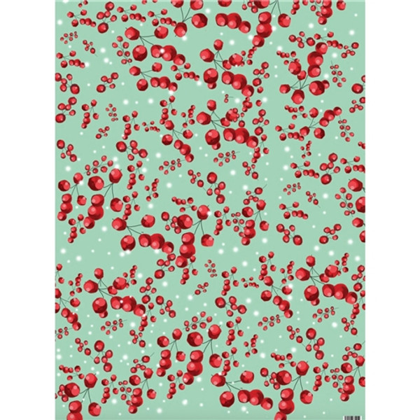 Print Circus Christmas Very Berry Wrapping Paper
