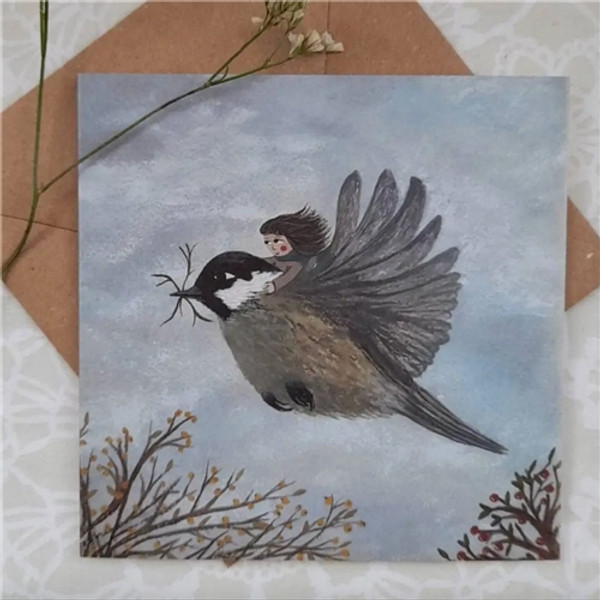 Lydiamae Above the Berries Greeting Card