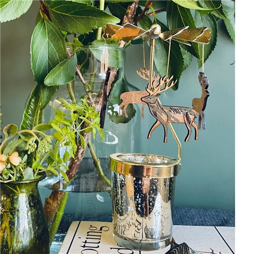 LilyFaith Candle Carousel - Deer
