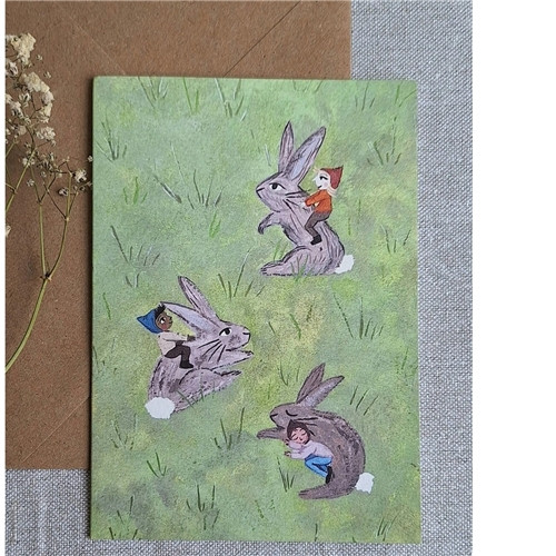 Lydiamae Bunnies Greeting Card