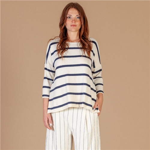 Mama B  Emotiva Jumper - Blue Stripe