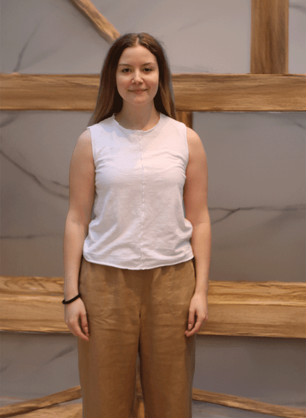 Cut Loose Seamed Shell - White