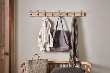 Nkuku Ankita Mango Wood Iron Hooks - LARGE