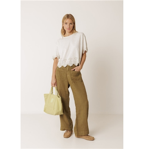 Indi & Cold Linen Khaki Trousers