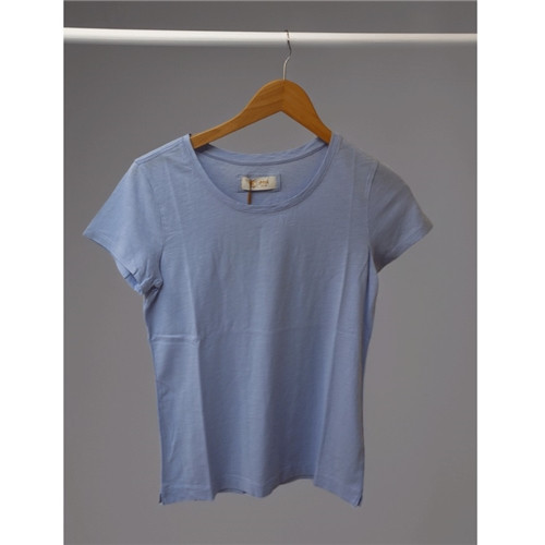 Mos Mosh Arden Organic Cotton  T Shirt - Brunnera Blue