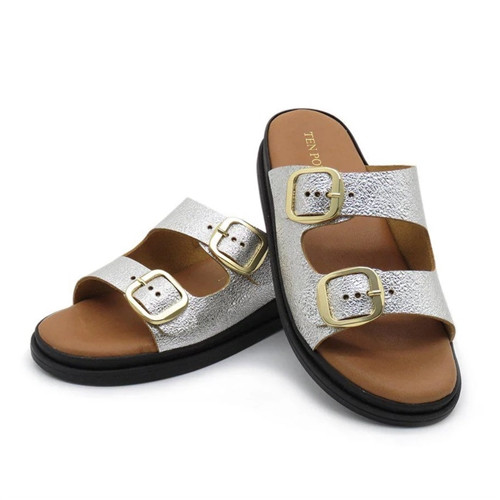 Ten Points Alma Double Buckle Sliders