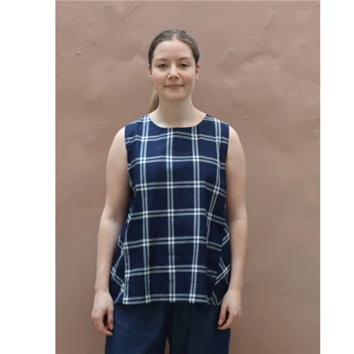 Amici by Baci Check Sleeveless Top