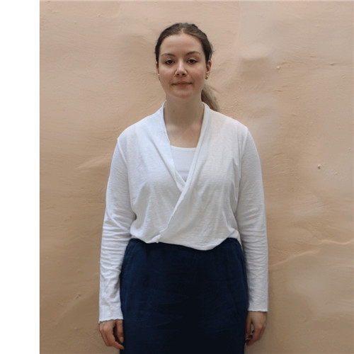 Cut Loose Cropped Cardigan - White