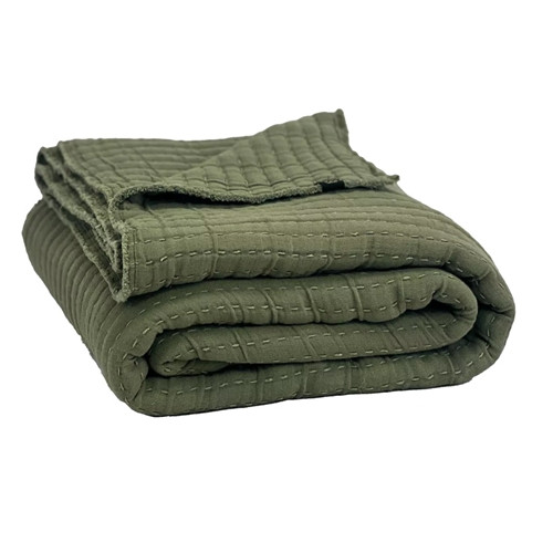 Haomy Textiles Tivoli Throw Kaki