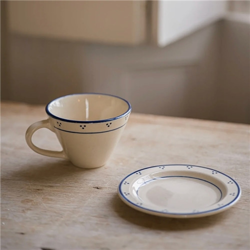 Morgan Wright The Breakfast Collection - Blue - Tea Cup & Plate