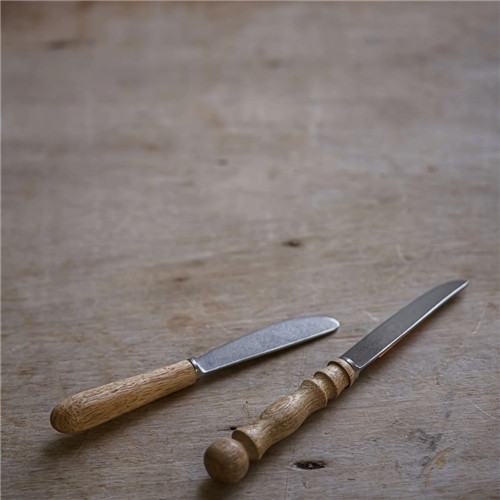 Morgan Wright Hand-Carved Breakfast Knives - Set of 2