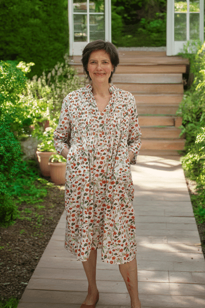Pre Loved Zen Ethic Floral Dress - Size Medium
