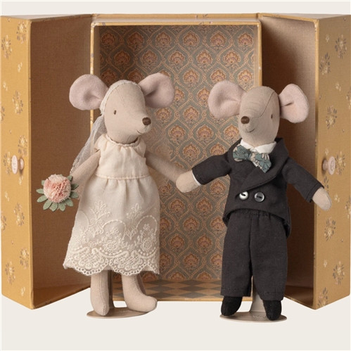 Maileg Wedding Mice in a box - Mum & Dad