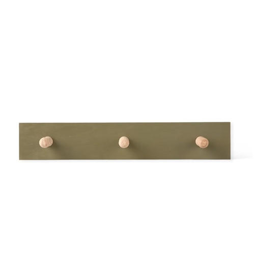 Garden Trading Hambledon Peg Rail - 3 Pegs -Olive