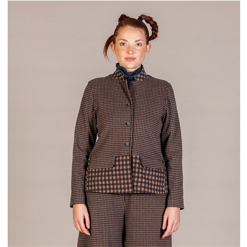 Mama B Yasmin Jacket - Notte Small Check