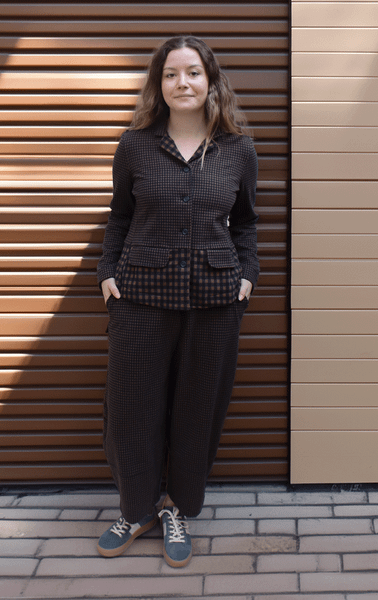 Mama B  Bimira Pants - Notte Small Check